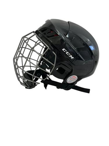 Used CCM 50 Large Hockey Helmet Cage Combo Black  11692-S000153311