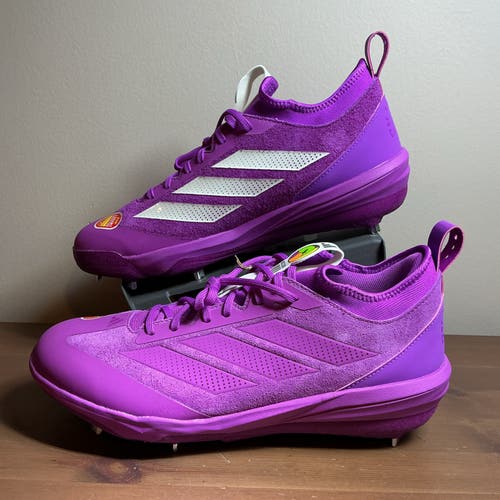 Purple Men's Size 13.0 (W 14.0) Adult Adidas Adizero Low Top Metal (New)
