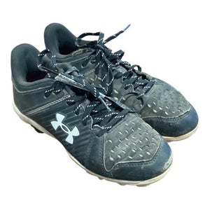 Used Under Armour 5Y BB/SB Cleats Black Junior 02.5 11443-S000206558