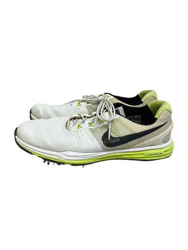 Used Nike LUNARLON Mens Golf Shoes White Senior 10.5 11692-S000153067