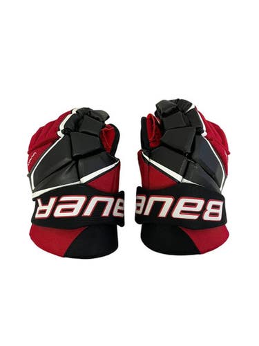 Used Bauer VAPOR 3X Intermediate Gloves Black And Red 13" 11692-S000153197