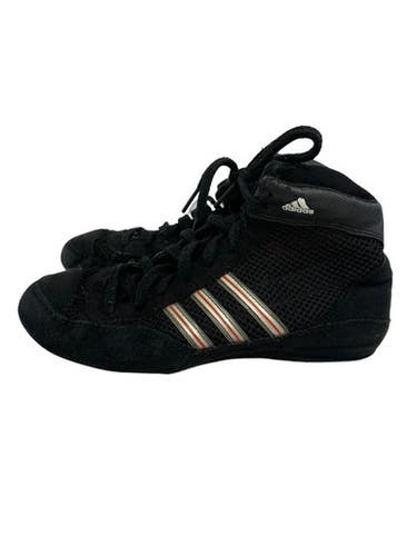 Used Adidas COMBAT SPEED Wrestling Shoes Black Junior 04 11692-S000153228