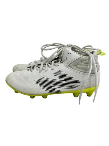 Used New Balance RUSH LAX Cleats Boys White Junior 04 11692-S000153222