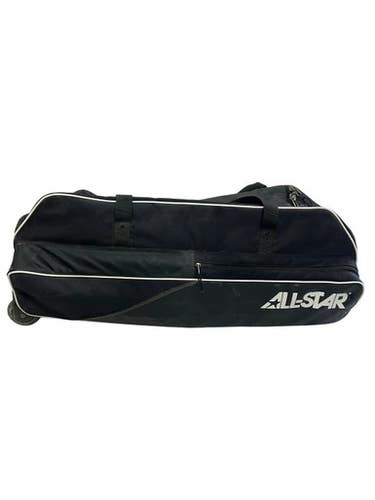 Used All-Star PRO ROLLER BB/SB Player Wheeled Bag Black 11692-S000153286