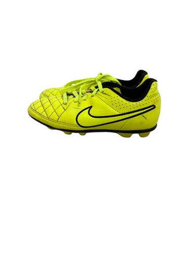 Used Nike TIEMPO Soccer Cleats Yellow Youth 13.0 11692-S000153295