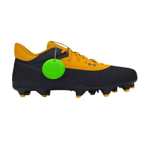 Men's Size M 8.0 (W 9.0) Under Armour Yard MT TPU LOW Men's Baseball Cleats 3027449-002 yellow black