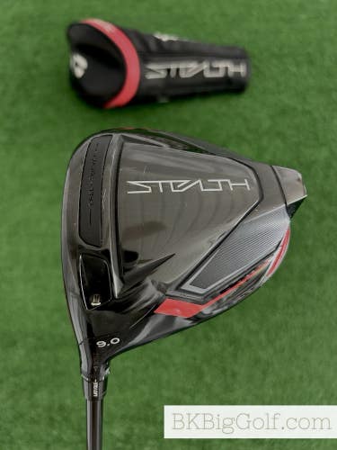LH Taylormade Stealth 9.0 Driver w Headcover / Stiff