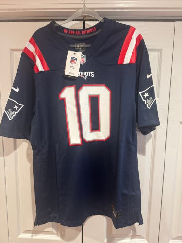 Patriots - Drake Maye XL Men's Jersey (New)