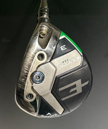 Callaway Elyte Triple Diamond 15* 3 Wood Stiff Denali 70g RH Used