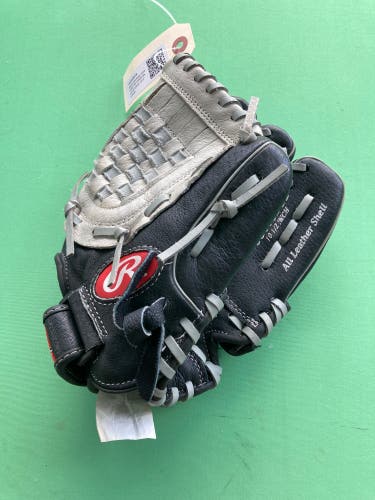 Black Rawlings Sure Catch RH Infield Baseball Glove 10.5" (Used)