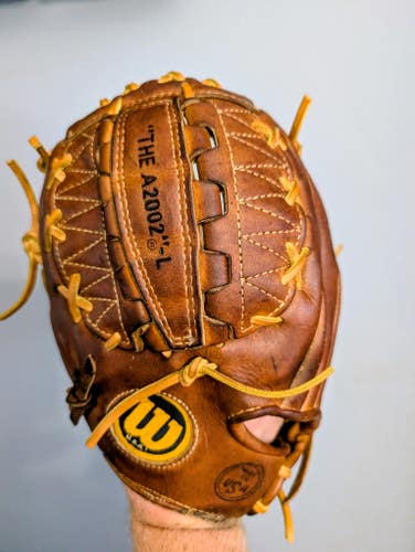 Wilson A2002 L Dual Hinge Baseball Glove LHT Made in USA
