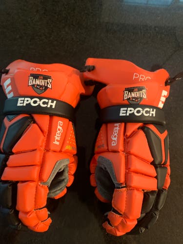 Buffalo Bandits Jr PLL box Epoch Integra Pro Lacrosse Gloves (New)