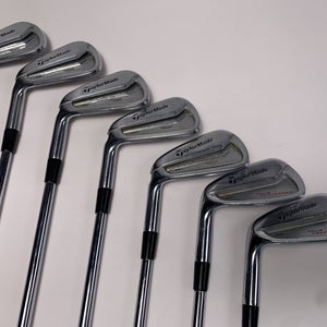 LEFTY TaylorMade Tour Preferred MC 2014 Iron Set 3-9 KBS Tour Stiff Steel LH