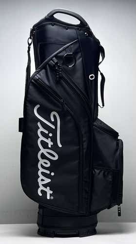 Titleist Cart 14 Cart Bag Black 14-Way Divide Single Strap Golf Bag NEW