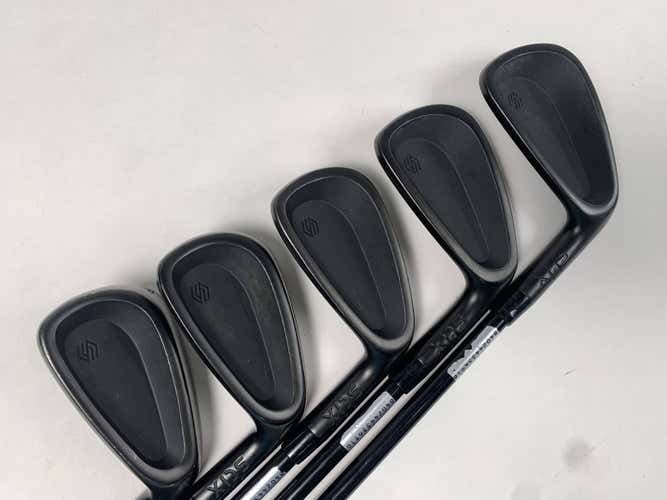 Stix Golf All Black Iron Set 6-PW Stix Stiff Steel Mens RH