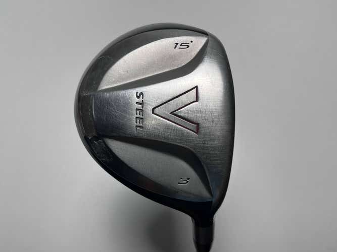 TaylorMade V Steel 3 Fairway Wood 15* Speeder 757 Tour Spec Extra Stiff RH