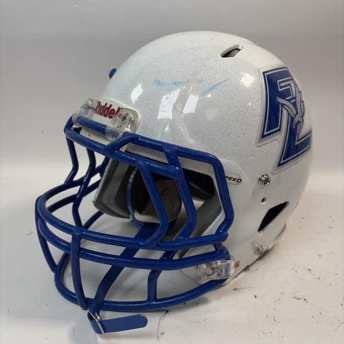 Riddell Speed Football Helmet, Large, White/Blue, 2016