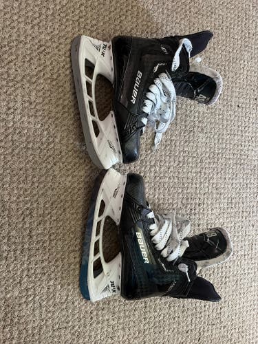 Bauer Pro Stock Mach Hockey Skates 7.25 D 272 Holders  Fly Ti Steel