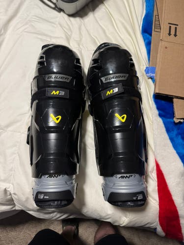 Senior Bauer Supreme M3 15" Shin Pads (Used)