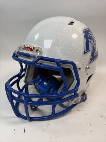 Riddell Speed Football Helmet, Large, White/Blue, 2016