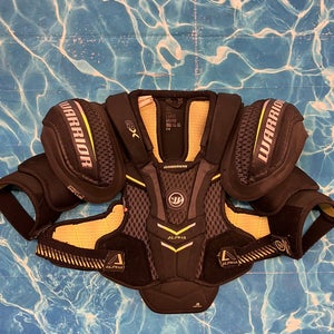 Large Junior Warrior Alpha QX Shoulder Pads (Used)