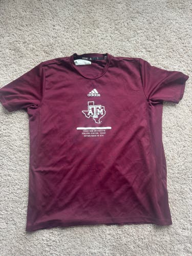 Texas A&M Large Men's Adidas Dri Fit Shirt (Used)