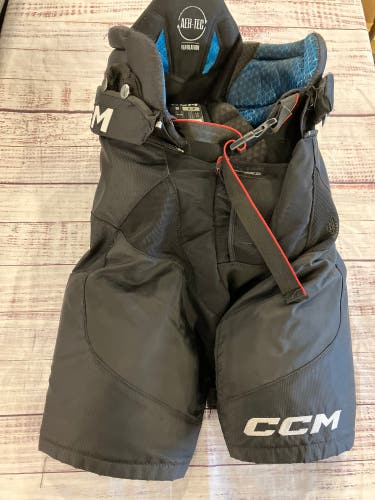 Black Senior Small CCM JetSpeed Pro Hockey Pants (Used)