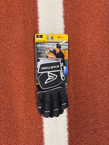 Medium Easton Walk off Batting Gloves Black (New)
