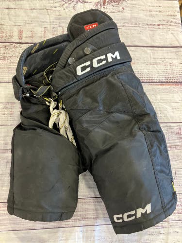 Black Junior Large CCM Tacks AS-V Pro Hockey Pants (Used)