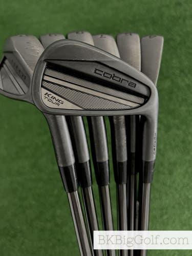 Cobra King Tour 23 Black Forged Iron Set 4-P / KBS $-Taper 130 Extra Stiff