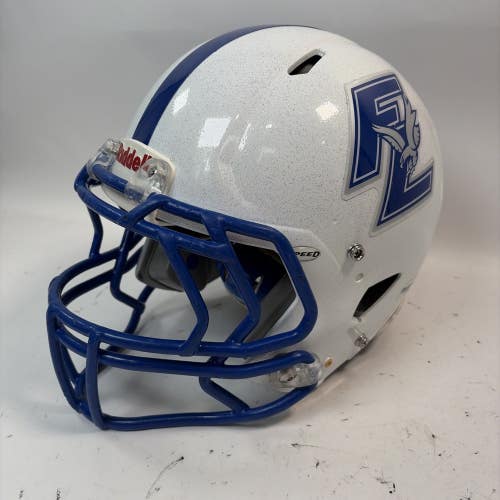 Riddell Speed Football Helmet, Large, White/Blue, 2016