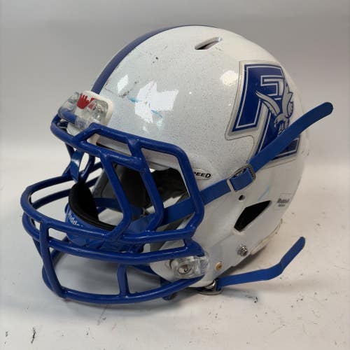 Riddell Speed Football Helmet, Medium, White/Blue, 2016
