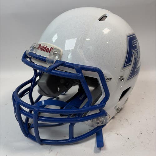 Riddell Speed Football Helmet, Large, White/Blue, 2016