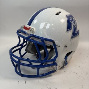 Riddell Speed Football Helmet, Large, White/Blue, 2016