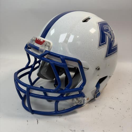 Riddell Speed Football Helmet, Large, White/Blue, 2016