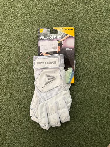 XXL Easton Walk off Batting Gloves White (New)