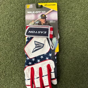 XL Easton Walk off Batting Gloves Red, White and Blue (New)