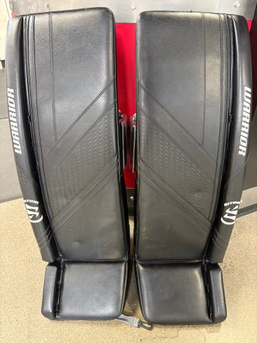 Black 36+1.5" Senior Warrior Ritual G6 E+ Goalie Leg Pads (Used)