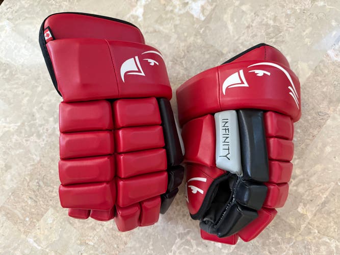 Eagle Infinity Hockey Gloves 14" Pro Stock Carolina Hurricanes