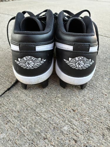 Black Men's Size M 11.0 (W 12.0) Adult Air Jordan Low Top Molded Cleats (Used)