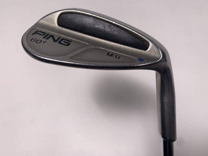 Ping MB Lob Wedge LW 60* Blue Dot 1* Up Wedge Steel Mens RH Midsize Grip