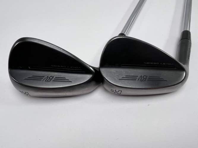 LEFTY Titleist Vokey SM9 Jet Black Wedge Set 52* 12 | 56* 10 Wedge LH