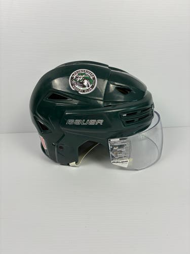 Used Medium Bauer Re-Akt 200 Pro Stock Helmet - Green