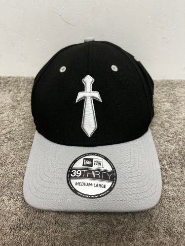 New Era Fitted Buffalo Sabres Alternate Logo Black/Silver Sword Logo Sz Med/Lrg