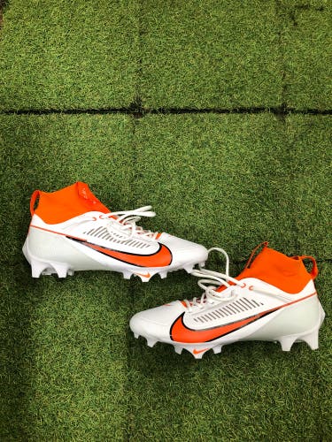 Men's 12.0 Nike Vapor Edge Pro 360 2 TB "White Brilliant Orange" Cleats (New)
