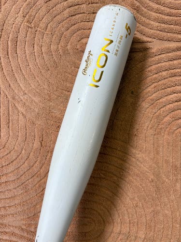 2024 Rawlings Icon Composite Bat USSSA Certified (-5) Composite 25 oz 30" (Used)