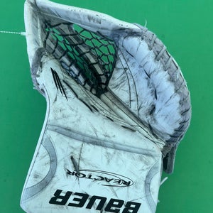 White Senior Bauer Reactor R5 Pro Goalie Glove Regular
