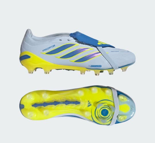 Blue Men's Size M 8.5 (W 9.5) Adidas PREDATOR PRO Fold-Over Tongue AG Football boots soccer cleats