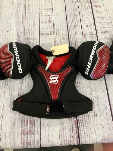 Medium Youth Sher-Wood Code Encrypt 1 Shoulder Pads (Used)