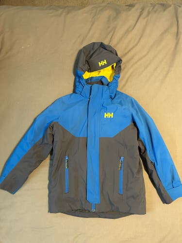 Blue Boys Size 10 Helly Hansen Ski/Snowboard Jacket (Used)